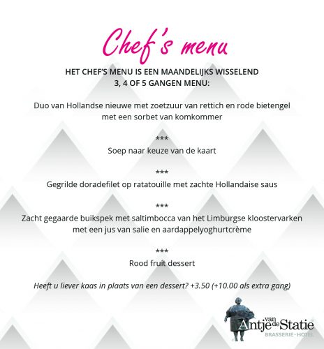 Chefs menu juli